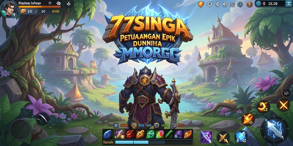 Gameplay seru dan menantang dalam 77SINGA MMORPG.