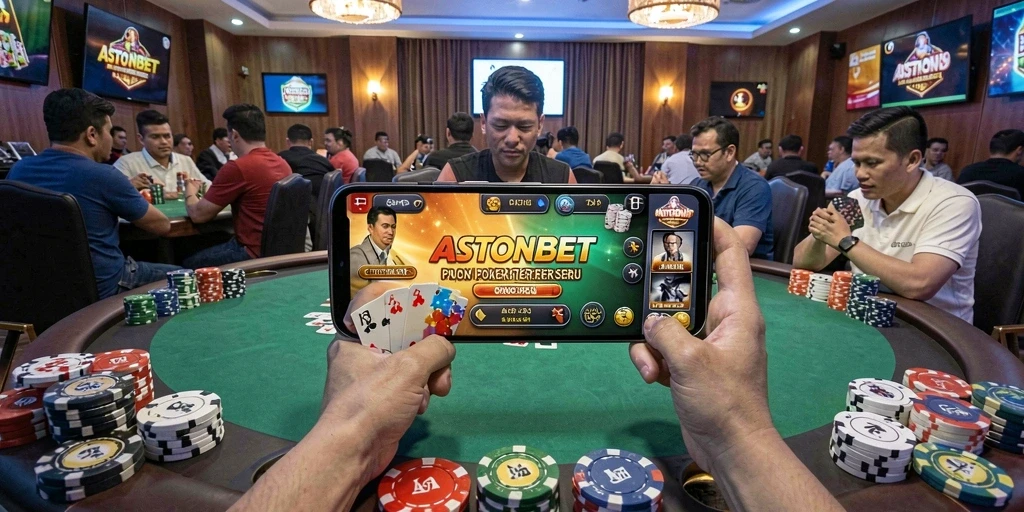 Screenshot gameplay <strong>ASTONBET</strong> menampilkan aksi Poker yang mendebarkan.
