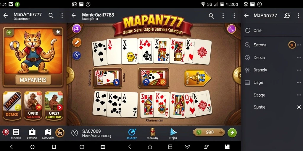 Tampilan gameplay Gaple yang menarik dan interaktif di MAPAN777.