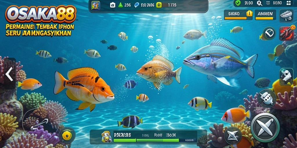 Gameplay seru menembak ikan di OSAKA88.