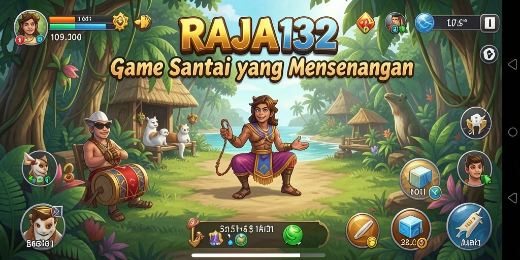 Tampilan gameplay RAJA132 yang menarik dan menenangkan.