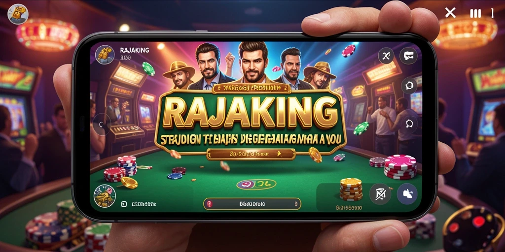 Tampilan menarik dari gameplay RAJAKING saat membangun kekaisaran.